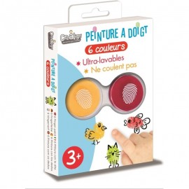 PINTURA DE DEDOS 6 COLORES