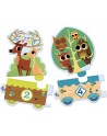 PUZZLE CONTAR ANIMALES DJECO