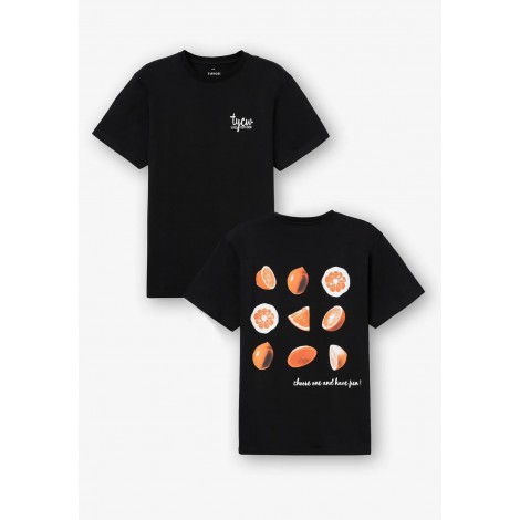 CAMISETA NARANJAS FOSTER NEGRO DE TIFFOSI