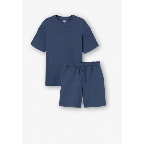 PACK CAMISETA Y BERMUDAS SALLES EN AZUL DE TIFFOSI