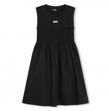 VESTIDO NIÑA SIN MANGAS NEGRO DKNY