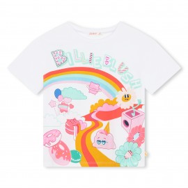 CAMISETA NIÑA ARCO IRIS Y FLORES DE BILLIEBLUSH