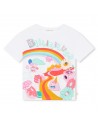 CAMISETA NIÑA ARCO IRIS Y FLORES DE BILLIEBLUSH