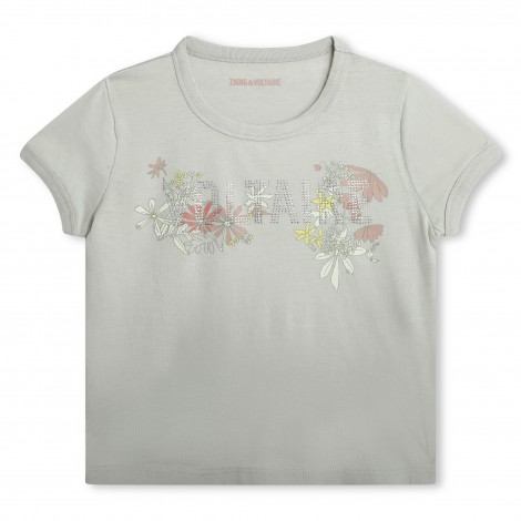 CAMISETA NIÑA FLORES DE Z&V