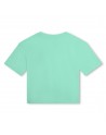 CAMISETA NIÑA TURQUESA DKNY