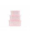 TUPPER SET 3 BRILLANTINA ROSA