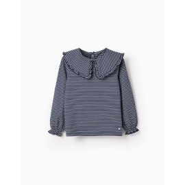 CAMISETA MANGA LARGA A RAYAS