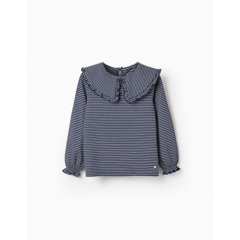 CAMISETA MANGA LARGA A RAYAS