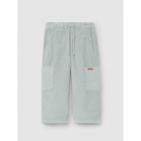 PANTALÓN PANA CUATRO BOLSILLOS AZUL