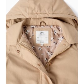 CHAQUETA ALCOCHADA CON CAPUCHA