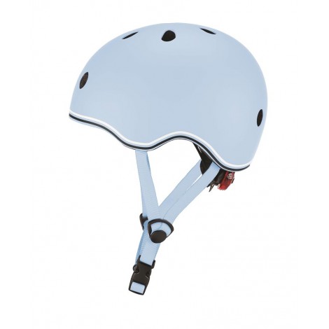 CASCO GO UP LUCES AZUL PASTEL